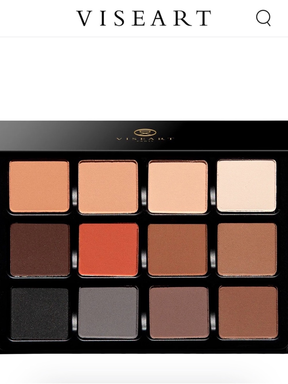 Viseart Neutral Matte Eyeshadow Palette in Warm Neutral Shades VPE01